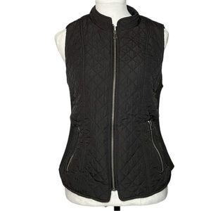 New Directions Woman’s‎ Size Small Black Quilted Vest: Pre-loved